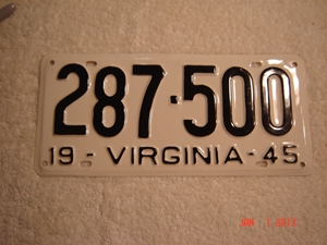 Picture of 1945 Virginia Car Single #287-500
