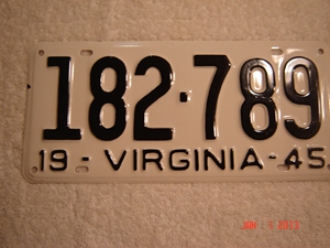 Picture of 1945 Virginia Car Single#182-789