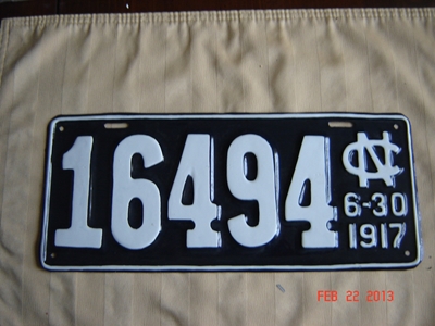 Picture of 1917 North Carolina Car #16494