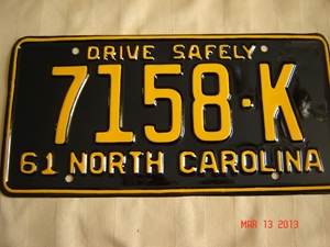 Picture of 1961 North Carolina Truck #7158-K