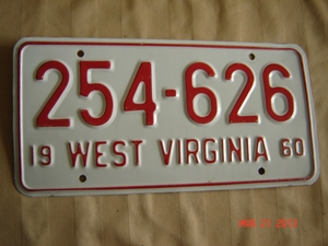 Picture of 1960 West Virginia Car #254-626