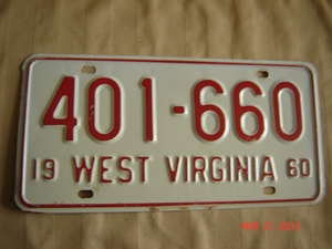 Picture of 1960 West Virginia Car #401-660