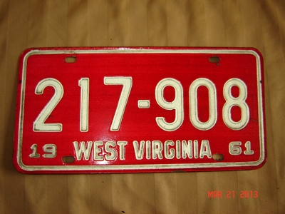 Picture of 1961 West Virginia Car #217-908