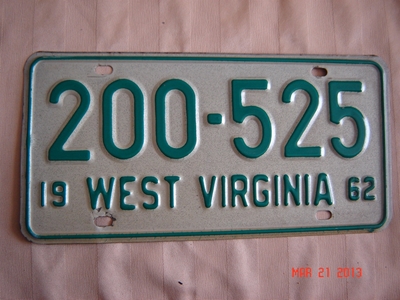 Picture of 1962 West Virginia Car #200-525