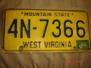 Picture of 1976 West Virginia Car #4N-7366