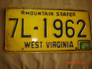 Picture of 1976 West Virginia Car #7L-1962
