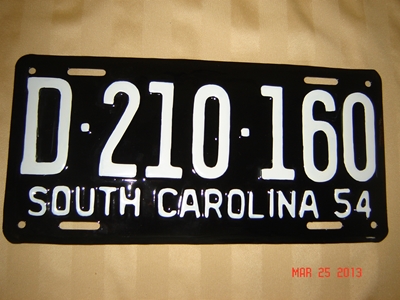 Picture of 1954 South Carolina Car #D210-160