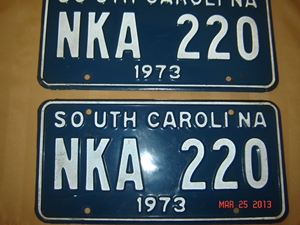 Picture of 1973 South Carolina Car Pair #NKA 220