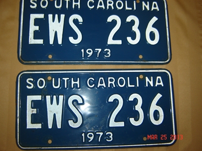 Picture of 1973 South Carolina Car Pair #EWS 236