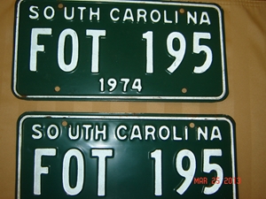 Picture of 1974 South Carolina Car Pair #Fot 195