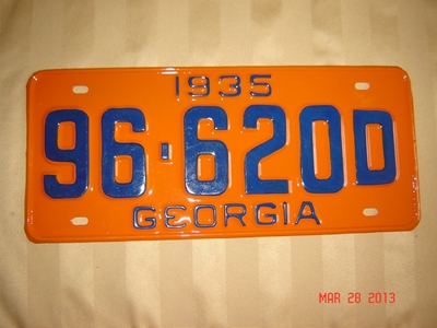 Picture of 1935 Georgia #96-620D