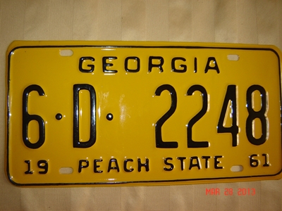 Picture of 1961 Georgia 6-D-2248