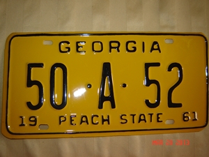 Picture of 1961 Georgia 50-A-52