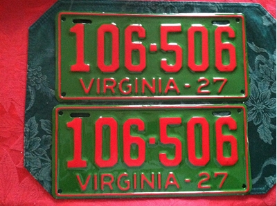 Picture of 1927 Virginia Passenger Pair #106-506