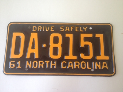 Picture of 1961 North Carolina Car #DA-8151