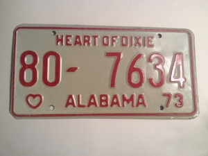 Picture of 1973 Alabama #80-7634