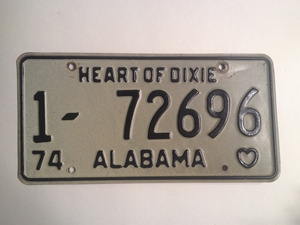 Picture of 1974 Alabama #1-72696