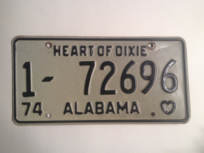 Picture of 1974 Alabama #1-72696