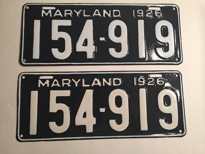 Picture of 1926 Maryland Pair #154-919