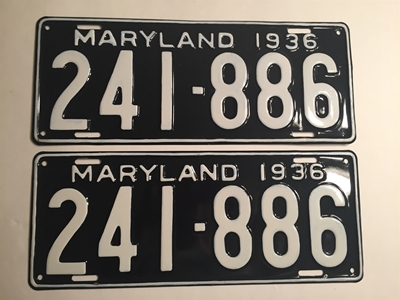 Picture of 1936 Maryland Pair #241-886
