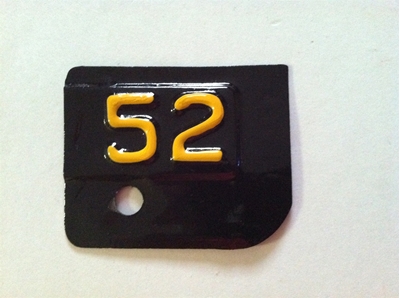 Picture of 1952 New York License Plate Tab