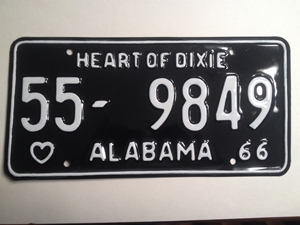 Picture of 1966 Alabama #55-9849