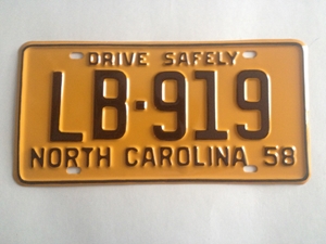 Picture of 1958 North Carolina Car #LB-919