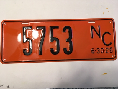 Picture of 1926 North Carolina Car #5753