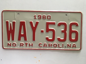 Picture of 1980 North Carolina Car #WAY-536