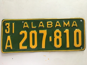 Picture of 1931 Alabama #207-810