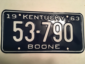 Picture of 1963 Kentucky #53-790