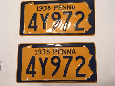 Picture of 1938 Pennsylvania Pair #4Y972