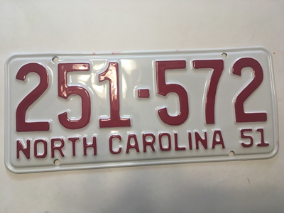 Picture of 1951 North Carolina Car #251=572