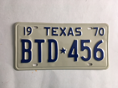 Picture of 1970 Texas #BTD-456