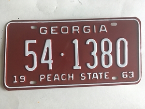 Picture of 1963 Georgia Car #54-1380