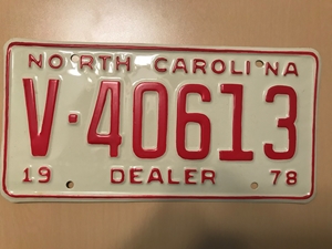 Picture of 1978 North Carolina Dealer #V40613