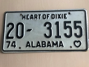 Picture of 1974 Alabama #20-3155