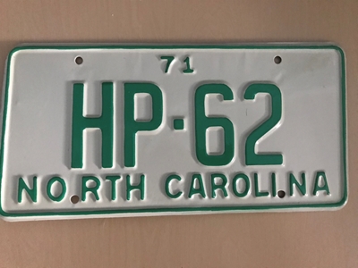 Picture of 1971 North Carolina Car #HP-62