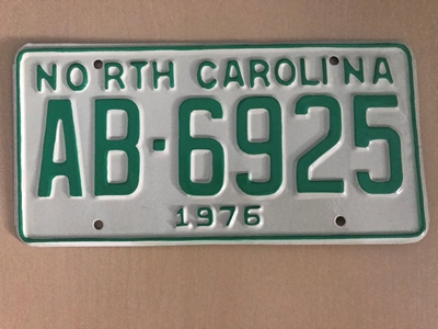 Picture of 1976 North Carolina Car #AB-6925