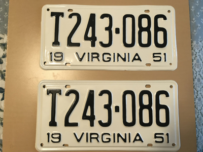 Picture of 1951 Virginia Truck Pair #T243-086