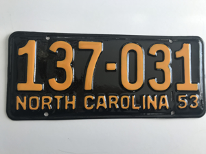 Picture of 1953 North Carolina Car #137-131