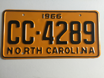 Picture of 1966 North Carolina Car #CC-4289