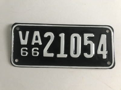 Picture of 1966 Virginia Motorcycle Plate