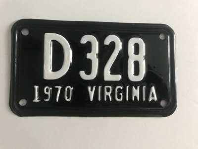 Picture of 1970 Virginia Motorcycle Plate