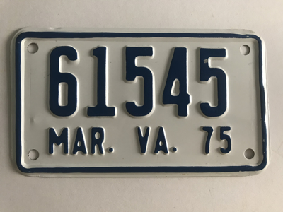 Picture of 1975 Virginia Motorcycle Plate