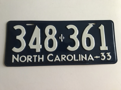 Picture of 1933 North Carolina Car #348-361