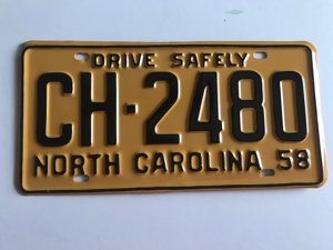 Picture of 1958 North Carolina Car #CH-2480