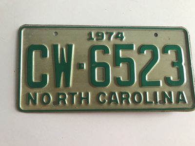 Picture of 1974 North Carolina Car #CW-6523