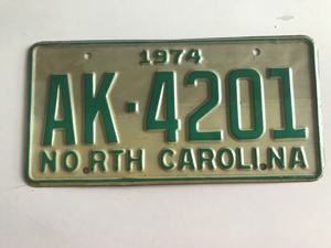 Picture of 1974 North Carolina Car #AK-42-1