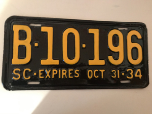 Picture of 1934 South Carolina #B-10-196